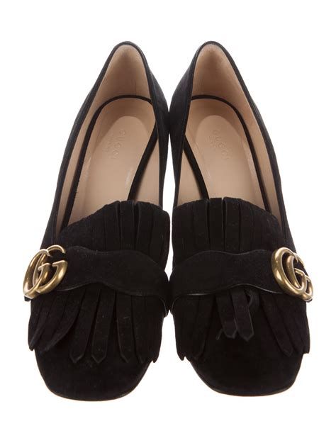 gucci marmont shoes replica|gucci marmont black suede shoes.